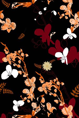 花卉印花华亿平台图片