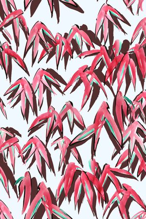 竹叶印花华亿平台图片