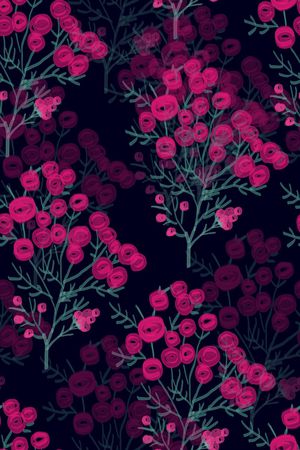 手绘花印花华亿平台图片