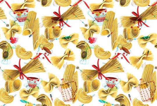 意大利面印花华亿平台图片