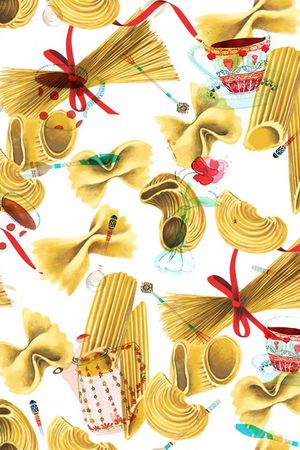 意大利面印花华亿平台图片