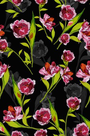 郁金香印花华亿平台图片