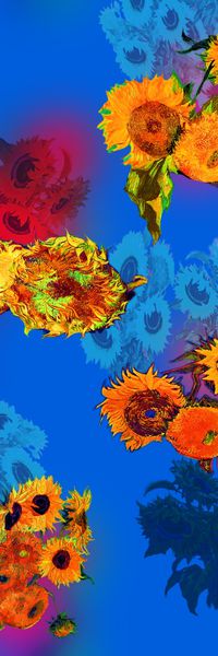 向日葵印花华亿平台图片