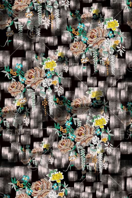 抽象艺术印花华亿平台图片