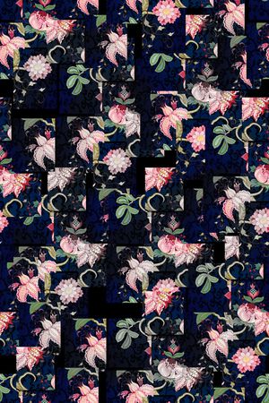 牡丹印花华亿平台图片