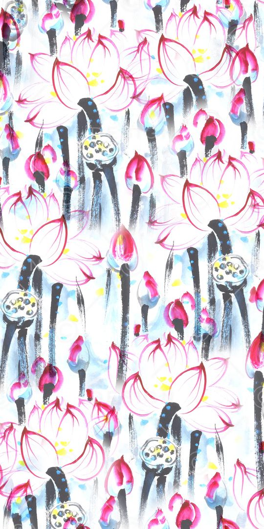 荷花印花华亿平台图片