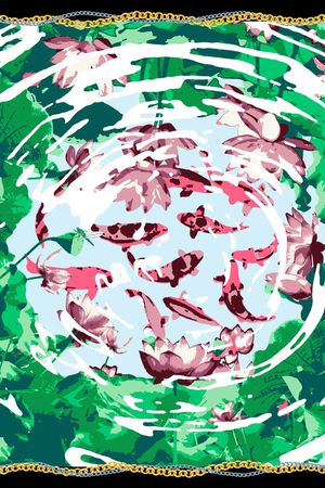 中国风印花华亿平台图片