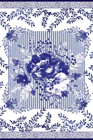 中国风印花华亿平台图片