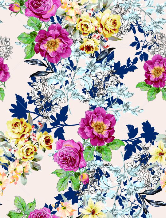 手绘印花华亿平台图片