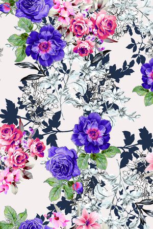 手绘印花华亿平台图片