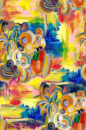 抽象印花华亿平台图片