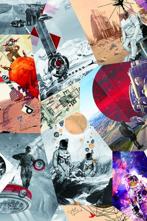 不规则几何印花华亿平台图片