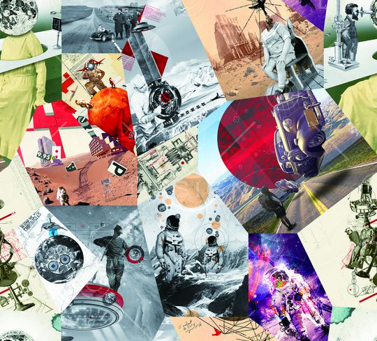 不规则几何印花华亿平台图片