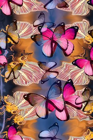 时尚写意印花华亿平台图片