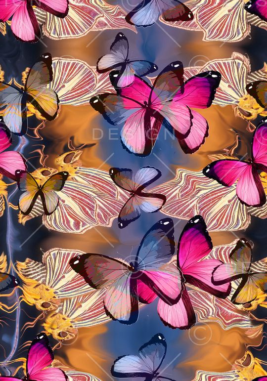 时尚写意印花华亿平台图片