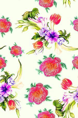 手绘印花华亿平台图片