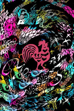 不规则几何印花华亿平台图片