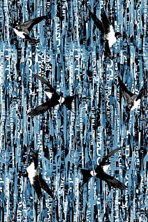 飞鸟印花华亿平台图片