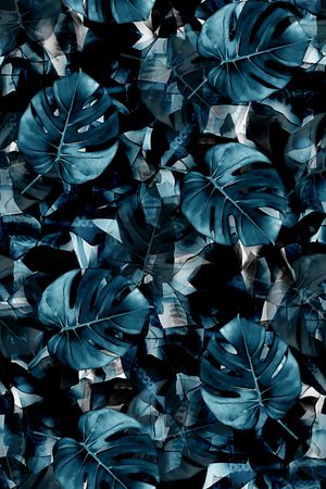 树叶印花华亿平台图片