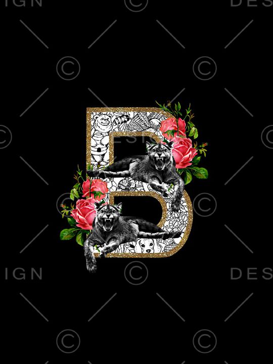 艺术字母印花华亿平台图片