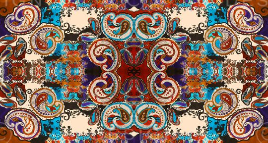 复古印花华亿平台图片