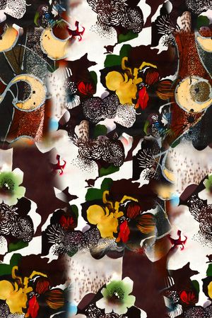 手绘印花华亿平台图片