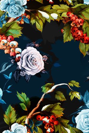 玫瑰印花华亿平台图片