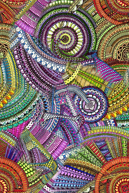 不规则几何印花华亿平台图片