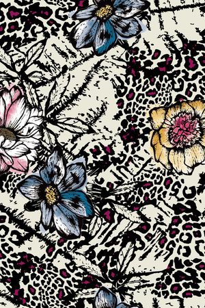 动物纹印花华亿平台图片