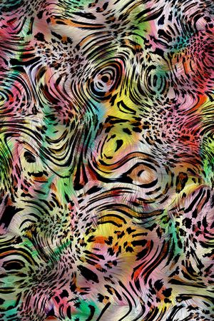 豹纹印花华亿平台图片