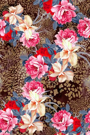 玫瑰印花华亿平台图片