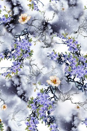 碎花印花华亿平台图片