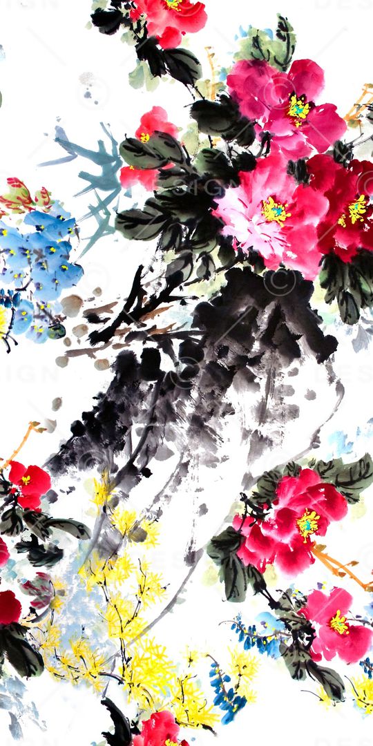 花朵印花华亿平台图片