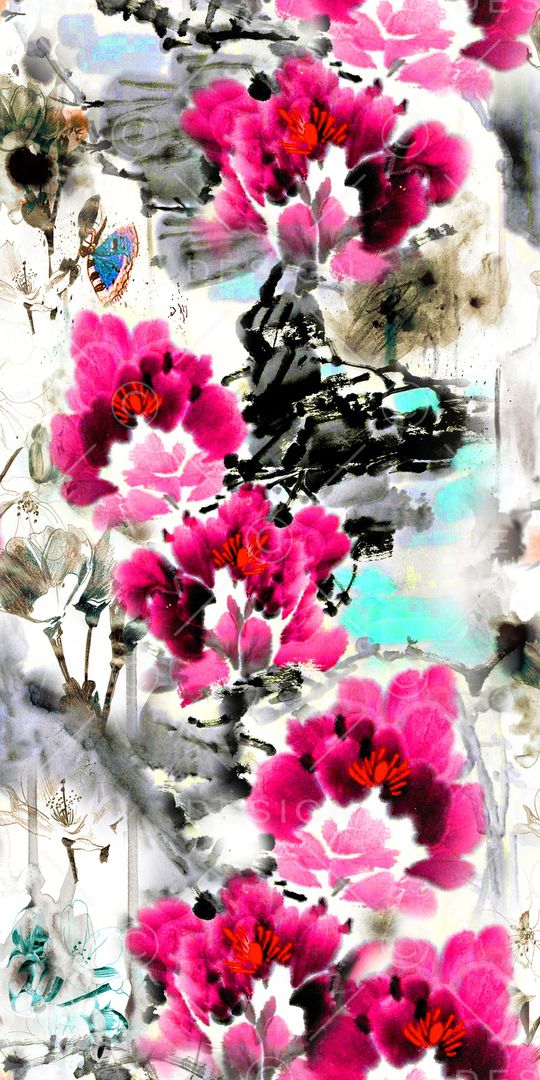 花朵印花华亿平台图片