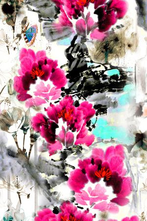 花朵印花华亿平台图片