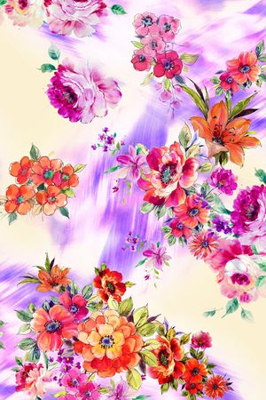 花朵印花华亿平台图片