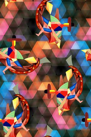 休闲印花华亿平台图片