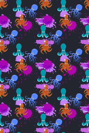 章鱼印花华亿平台图片