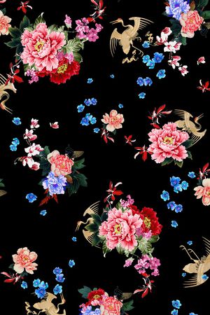 乱花印花华亿平台图片