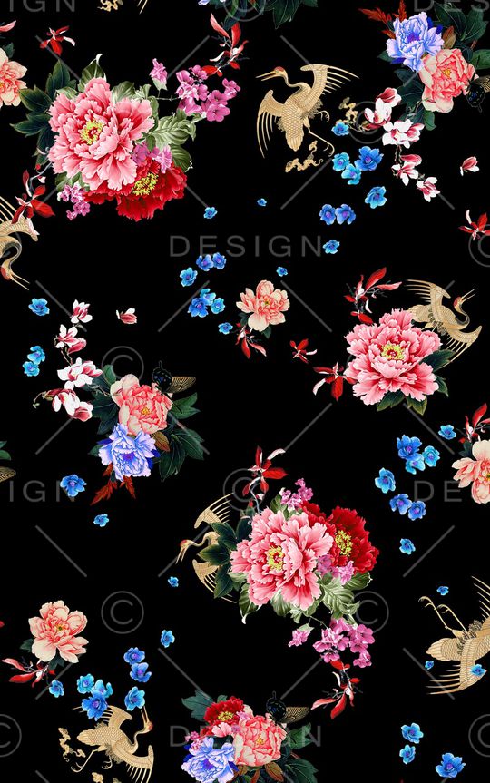 乱花印花华亿平台图片