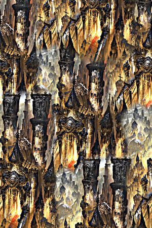 抽象手绘水彩画游戏场景金属几何纹理数码印花印花华亿平台图片