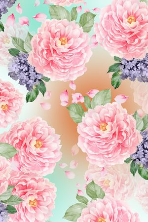 水彩印花华亿平台图片