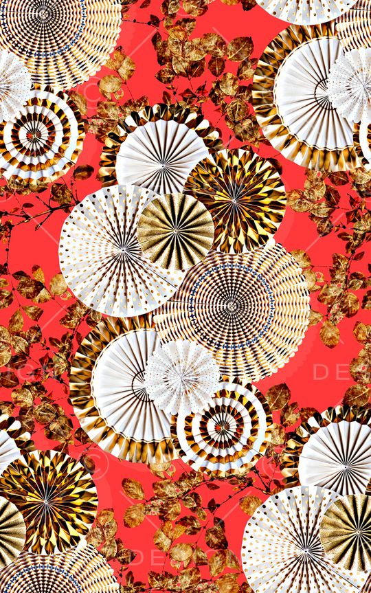 抽象手绘水彩画几何纹理数码印花印花华亿平台图片