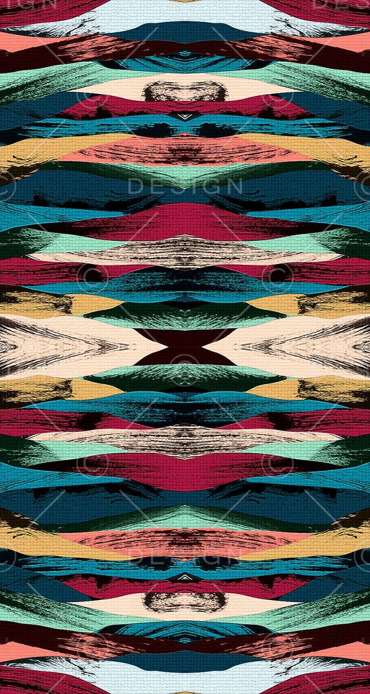 波浪条纹印花华亿平台图片