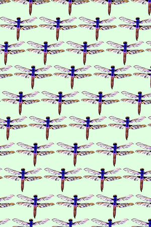 蜻蜓印花华亿平台图片