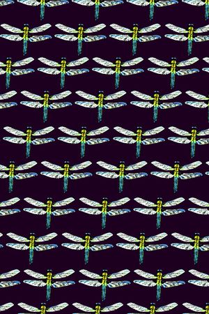 蜻蜓印花华亿平台图片