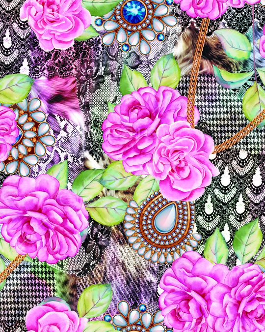 千鸟格印花华亿平台图片