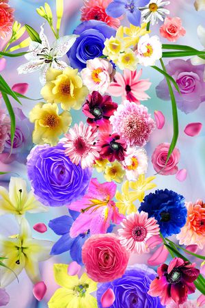 花朵印花华亿平台图片