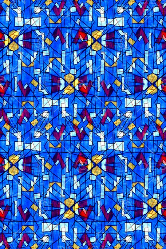 不规则几何印花华亿平台图片