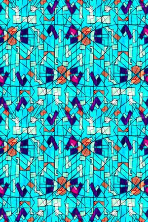 不规则几何印花华亿平台图片